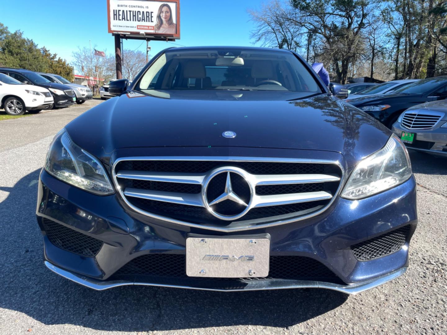 2014 BLUE MERCEDES-BENZ E-CLASS E 350 LUXURY 4MATIC (WDDHF8JB1EB) with an 3.5L engine, Automatic transmission, located at 5103 Dorchester Rd., Charleston, SC, 29418-5607, (843) 767-1122, 36.245171, -115.228050 - Beautiful & Clean Interior with Leather, Sunroof, Navigation, Backup Camera, Push button start, CD/AUX/Sat/Bluetooth, Dual Climate Control, Power Everything (windows, locks, seats, mirrors), Power Rear Sunshade, Heated/Memory Seating, Keyless Entry, Alloy Wheels. Clean CarFax (no accidents reported! - Photo#1